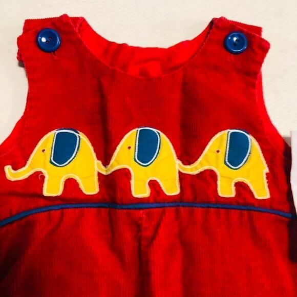 Vintage JC Penny Boys Overalls Shirt 6-9 Months - Picture 2 of 2